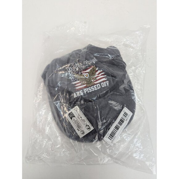 We The People Are Pissed Off Men Gray Adjustable Strap Back Cap Hat - Picture 6 of 6